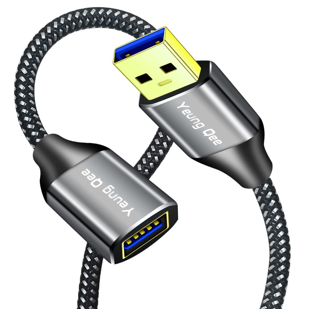 USB 3.0 Extension Cable 12 ft,5Gbps High Speed USB 3.0 Type A Male to Female Extension Cord,USB Extension Lead Compatible with USB Flash Drive, Hard Drive, Card Reader,Scanner,Keyboard (12FT)