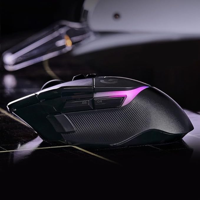 Logitech G502 X Plus Wireless Gaming Mouse - LIGHTSPEED Optical, LIGHTFORCE Switches, LIGHTSYNC RGB, HERO 25K Sensor for PC/Mac - Black