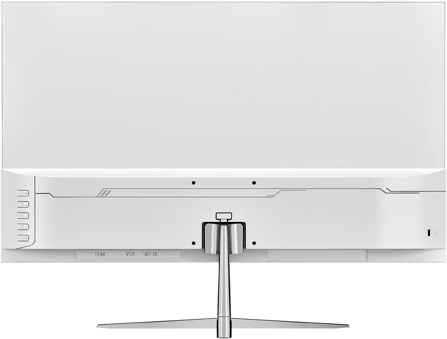 CRUA 24.5" White Gaming Monitor, 200Hz FHD(1920 * 1080P) VA Screen Computer Monitor, Supports Freesync, 120% sRGB, Blue Light Filter, Built-in Speakers, Wall Mountable Installs(HDMI 1.4/DP 1.2)