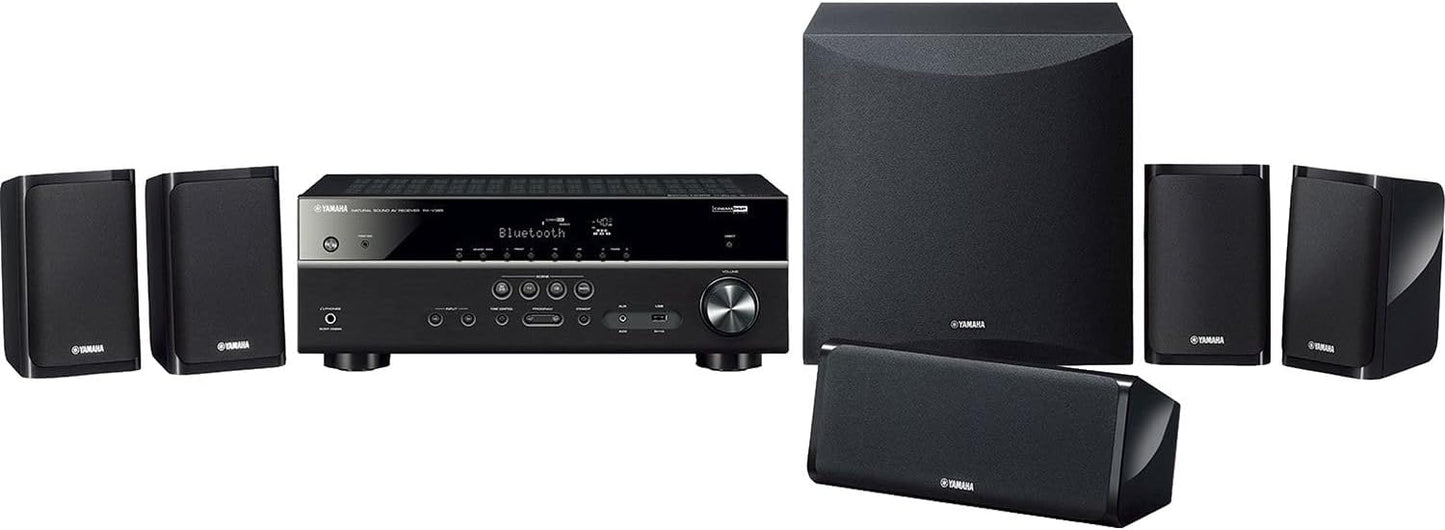 Yamaha Audio YHT-4950U 4K Ultra HD 5.1-Channel Home Theater System with 8" 50W RMS Powered Subwoofer Speakers, AV Receiver, True Surround Sound with Bluetooth Music Streaming (Black)
