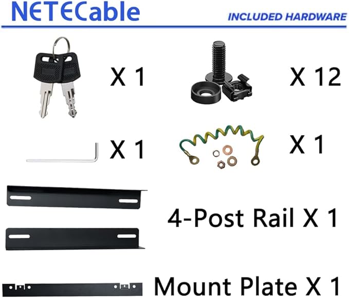 12U Wall Mount Server Cabinet Network Rack Vented Enclosure Locking Door