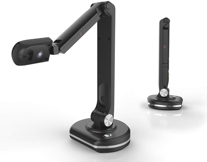 JOYUSING V500S Joy-DocCam Document Camera, 1/4" CMOS Sensor, 8.0 Megapixel Camera, 100x Digital Zoom Function, Built-in Microphone, Autofocus Lens, Flexible Arms, Max Shooting Area 16.53"x11.69"