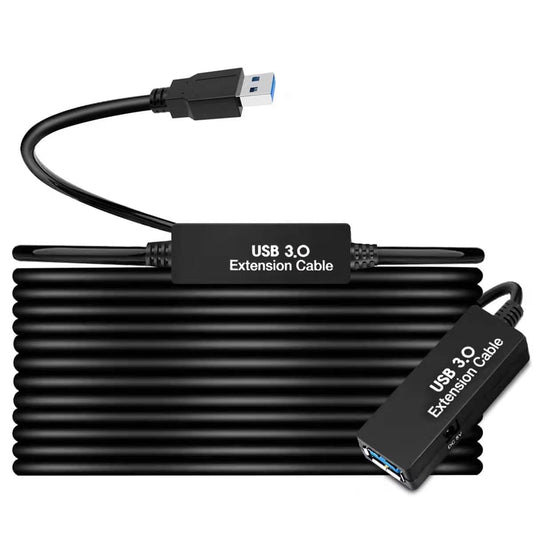 33FT USB 3.0 Active Extension Cable,USB Extension Cord A-Male to A-Female,Compatible with Oculus Quest 3 VR,Headset,Hard Drive,Printer,Webcam,Scanner,PS4 More