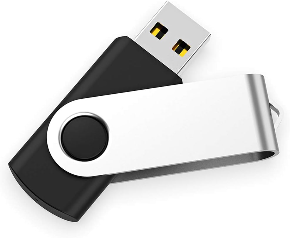 USB Flash Drive 32GB 100 Pack, Bulk USB 2.0 Flash Drives Thumb Drive Swivel Memory Stick Jump Drive Pen Drive,32 gig 100 Pieces