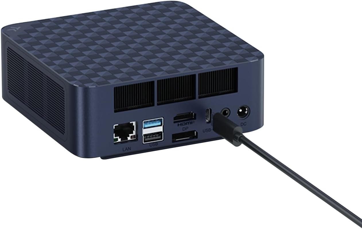 TRIGKRY Key R8 Mini PC, Ryzen 7 8745HS(8C/16T, up to 4.9GHz), 32GB DDR5 5600MHz 1TB PCIE4.0 SSD, Radeon 780M Graphics Gaming PC, Triple 4K@144Hz Display, USB4, WiFi6+BT5.2+2.5G LAN Mini Computer