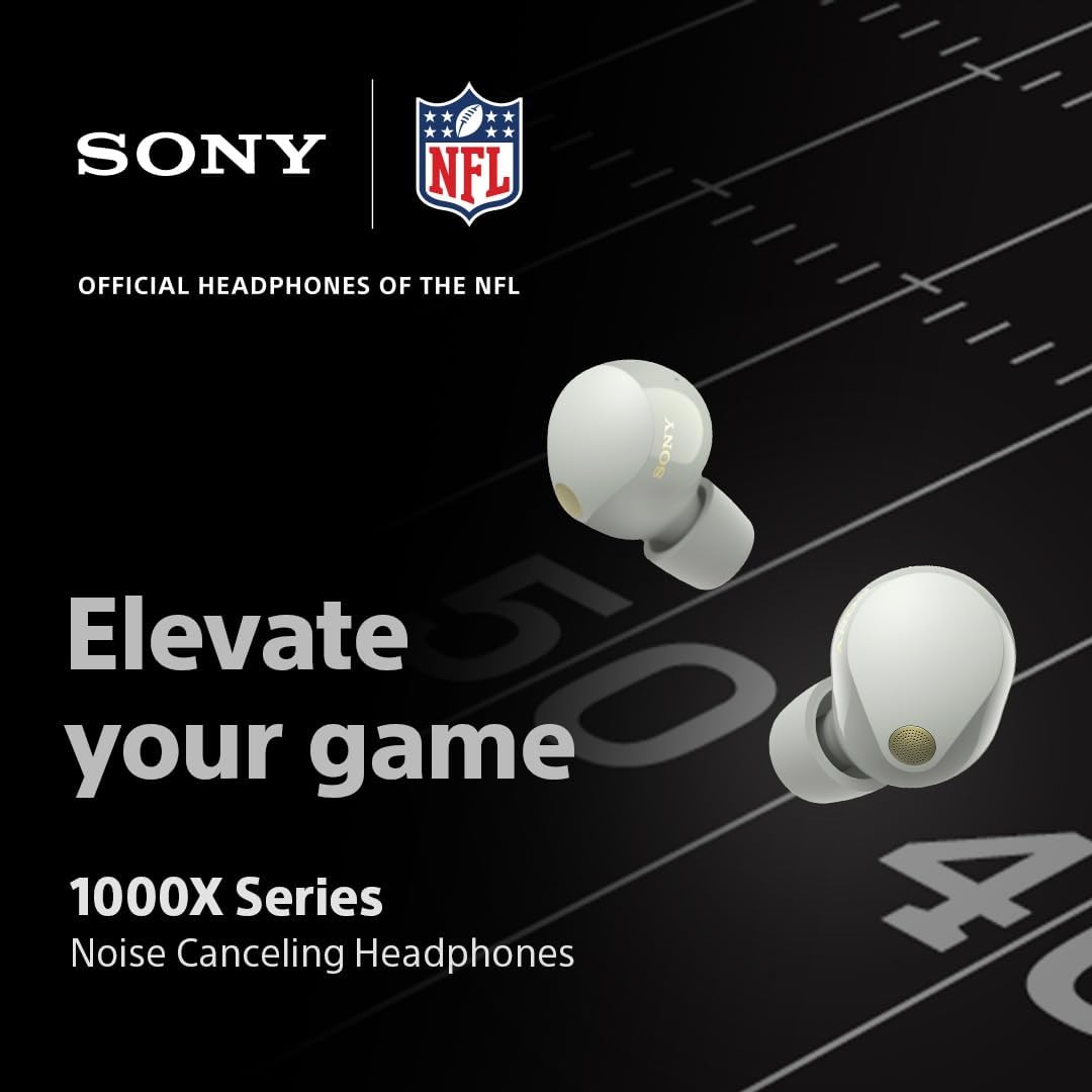 Sony WF-1000XM5 The Best Truly Wireless Bluetooth Noise Canceling Earbuds & in-Ear Headphones with Alexa Built-in, Silver