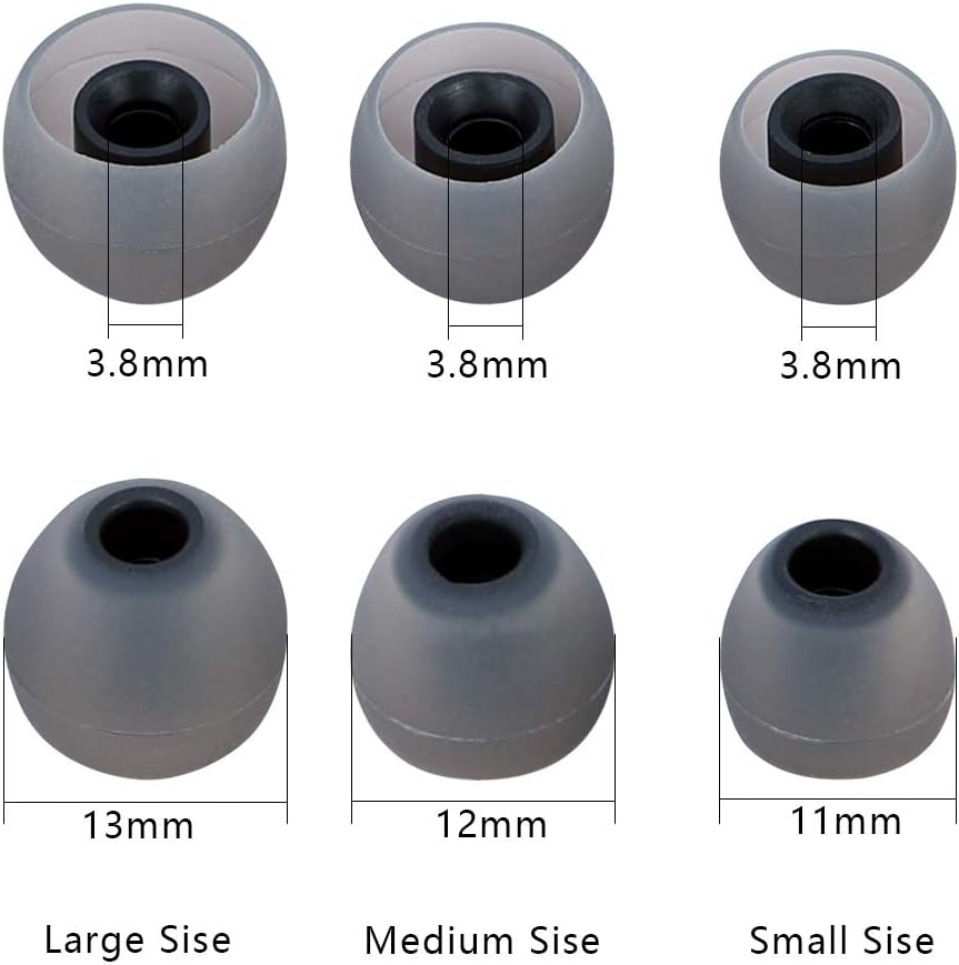 Silicone Earbud Tips Replacement Earbuds Cap Eartips Tips Eargels 9 Pairs S M L