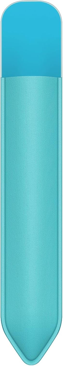 MoKo Pencil Holder Sticker Fit Apple Pencil Pro, Apple Pencil (USB-C), Apple Pencil 1st/2nd Generation, Elastic Pencil Pocket Pouch Adhesive Sleeve Attached to iPad Case for Stylus Pens, Cyan Blue