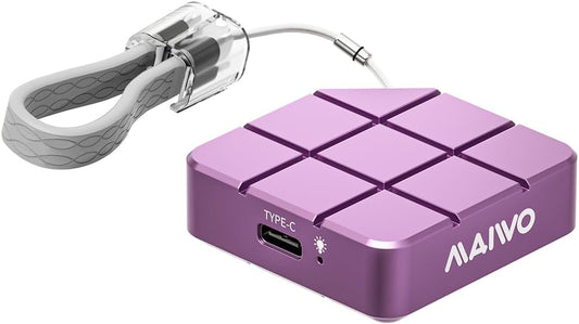 MAIWO 1TB Portable External Solid State Drive Build-in M.2 2230 PCIe NVMe SSD, USB C 3.2 Up to 1050MB/s, Mini Cute PSSD for iPhone 15 16 Pro Max MacBook Pro Air, Aluminum (Pinkish Purple)