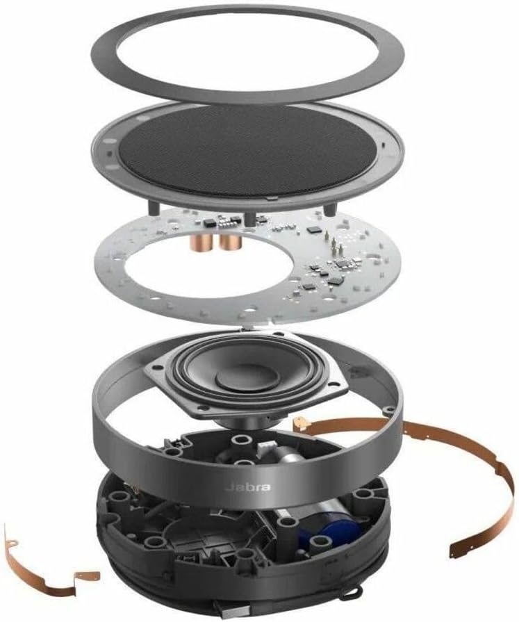 Jabra Speak2 75 (2025 Edition) Wireless Bluetooth Speakerphone - 4 Noise-Cancelling Mics, 65mm Speakers - New Linking Feature - USB-A & USB-C Adapter - Certified for Microsoft Teams - Dark Grey