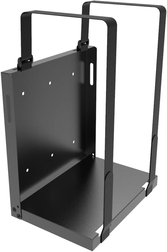 JINGCHENGMEI Universal Mount Computer Wall Mount 10" H x 6" W x 10" D, Adjustable Strap Mount for CPU, UPS, Computer Cases or Other Electronic Devices