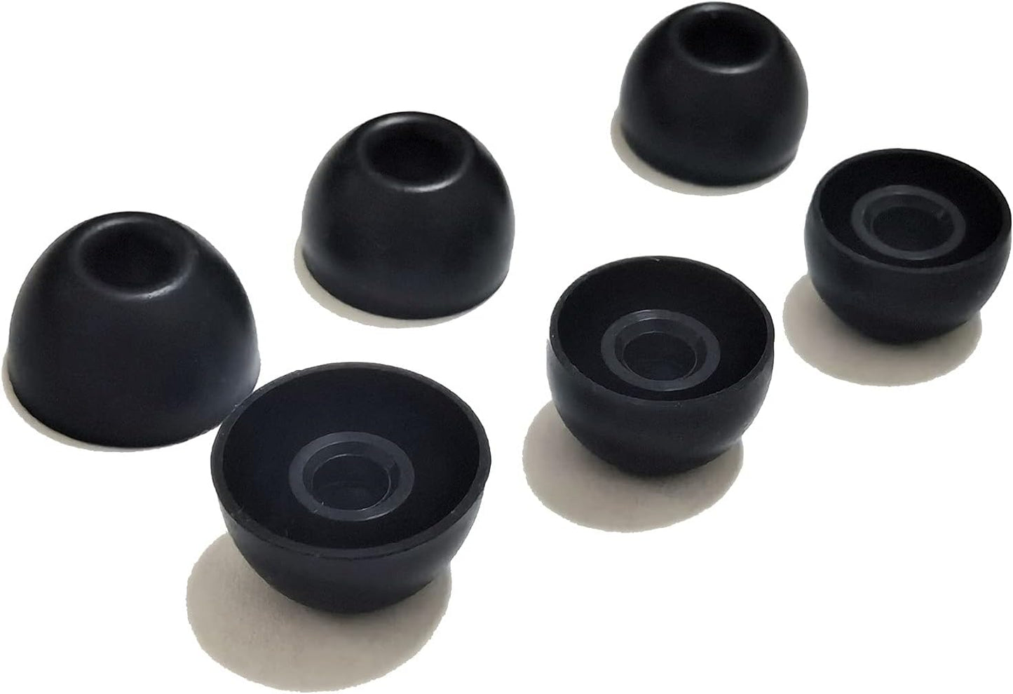 Silicone Ear Tips for Beats Fit Pro/Beats Studio Buds Tips Replacement Ear Tips for Beats Earbuds 6 Pairs LMS (Black)