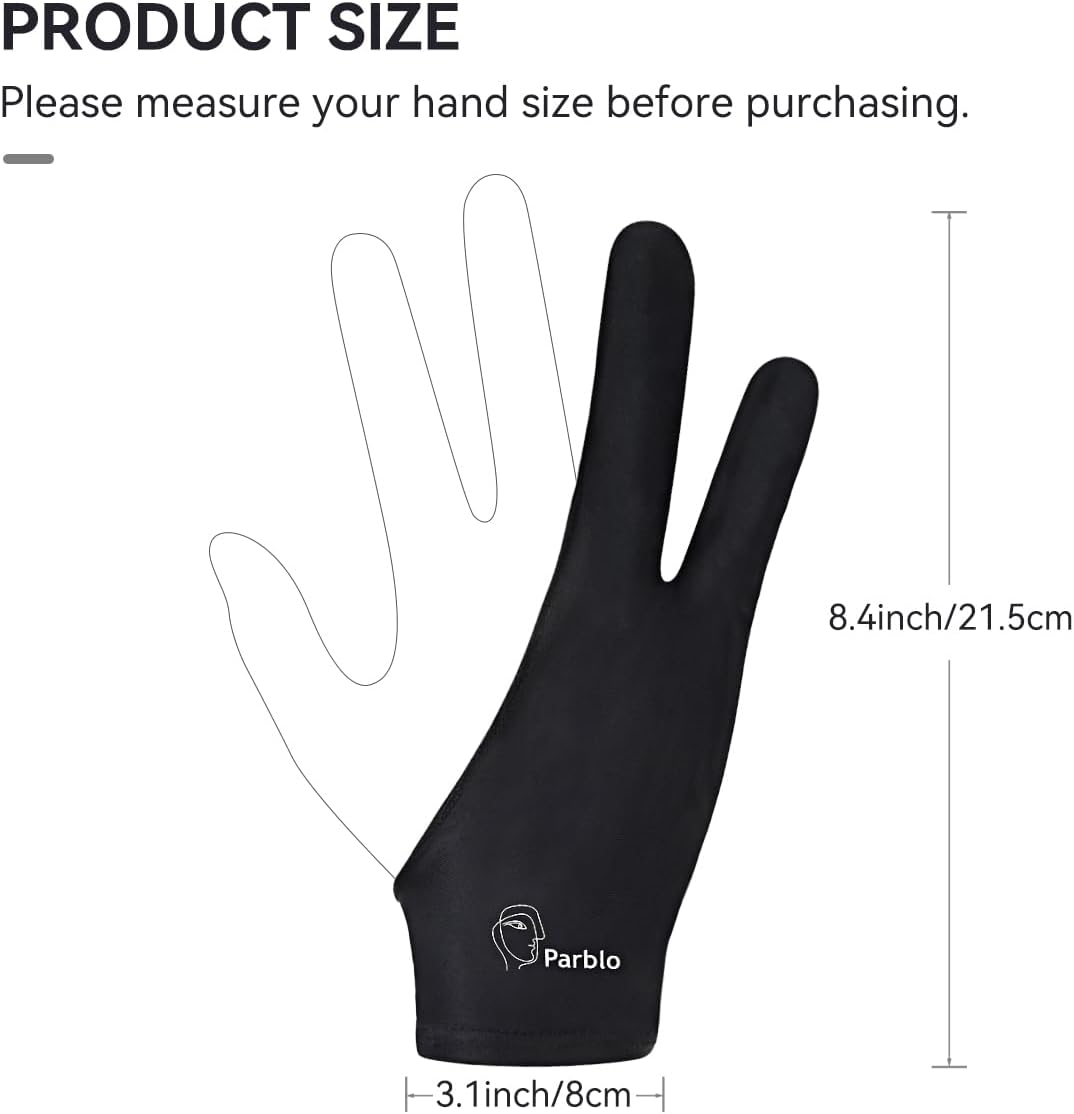 Parblo PR01 Artist Drawing Glove for Drawing Tablet,Fit for Both Right and Left Hand