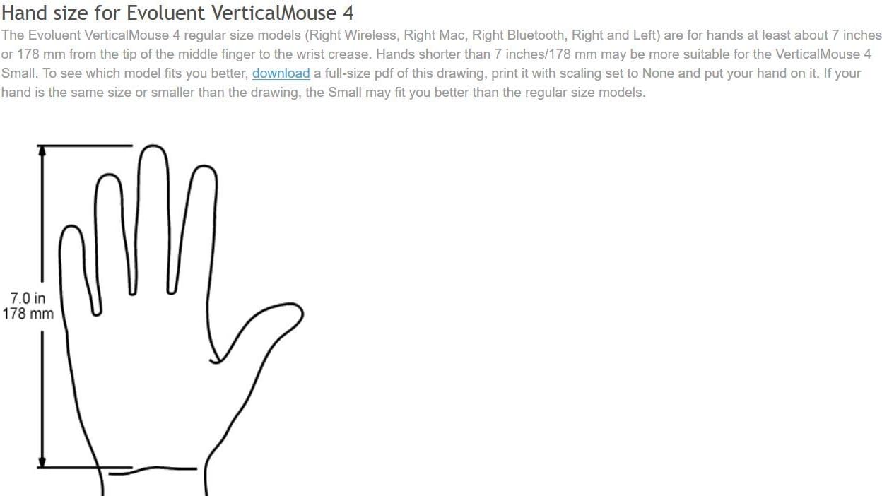Evoluent – Inventor of The Vertical Mouse – VM4SW Ergonomic Vertical Mouse Right Hand Small Wireless USB, Sculpted for Comfort, Reduces Wrist Strain, Adjustable Speed, Customizable Buttons in Windows