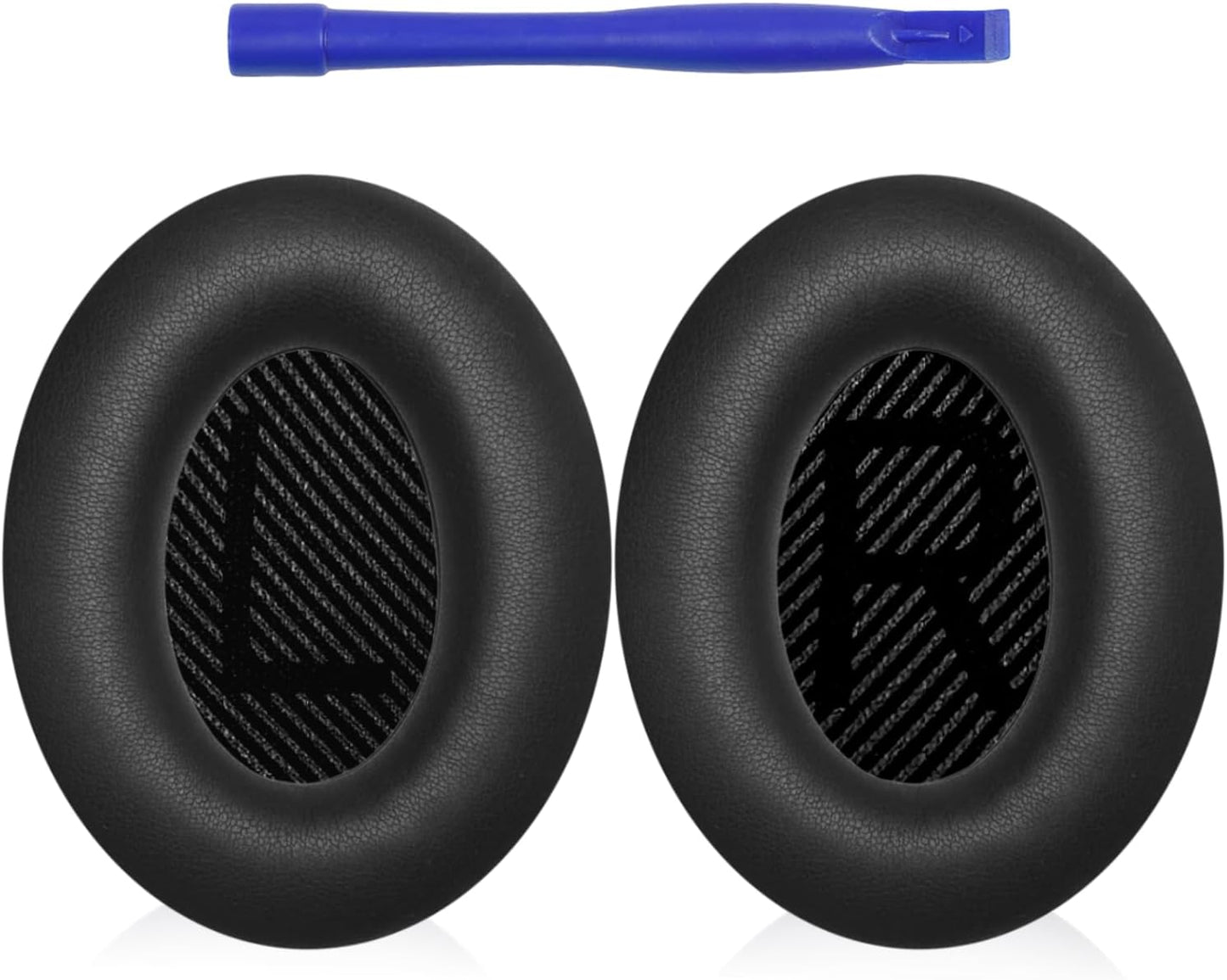 MBWIGF Replacement Ear Pads for Bose QuietComfort 35 (QC35) & Quiet Comfort 35 II (QC35ii) Headphones, Replacement Earpad Cushion with Comfortable Extra Thick Memory Foam and Softer Leather (Black)