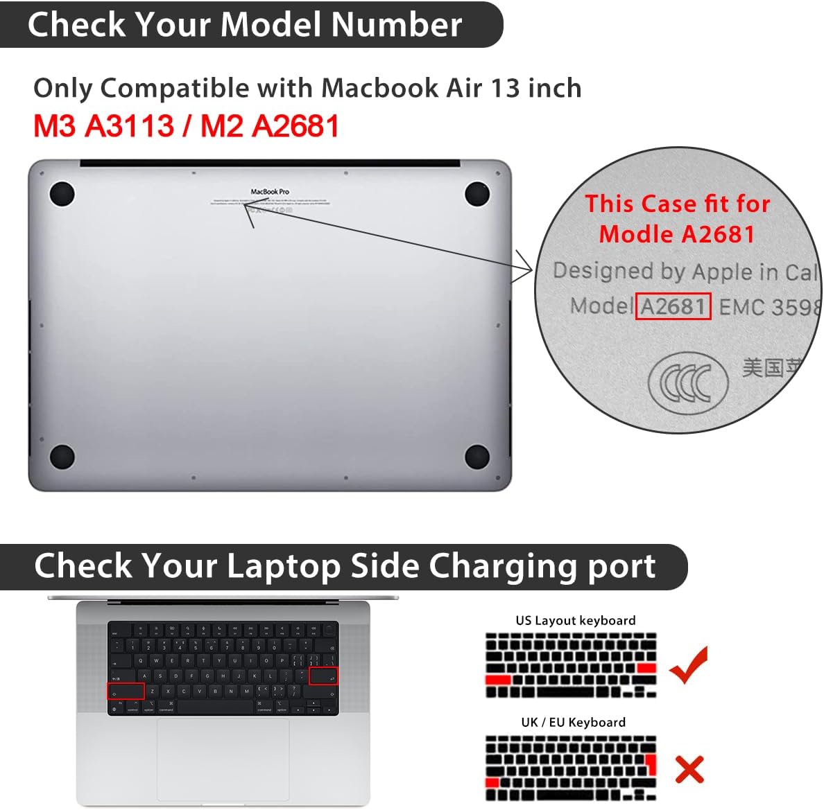 Compatible with 2025 2024 2023 2022 MacBook Air 13 inch Case M4 A3240 M3 A3113 M2 A2681, Hard Shell&Keyboard Cover&Screen Film&Webcam Cover for New M4 Mac Air 13.6 inch with Touch ID, Lattice