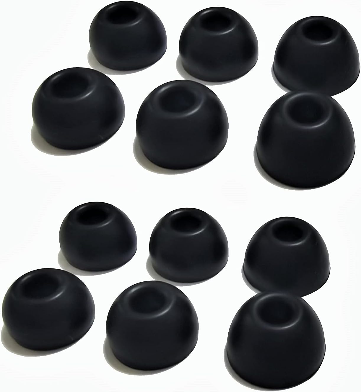 Silicone Ear Tips for Beats Fit Pro/Beats Studio Buds Tips Replacement Ear Tips for Beats Earbuds 6 Pairs LMS (Black)
