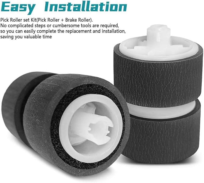 5484B001 Scanner Exchange Roller Kit Compatible with Canon DR-C125 DR-C225 DR-C255 DR-C225II DR-C225W, Scanner Feed Separation Roller Replace 5484B001AA