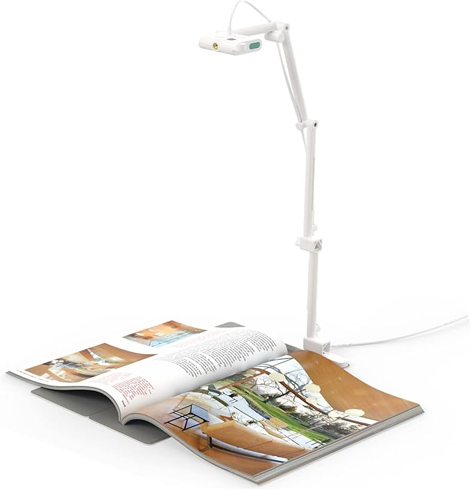 OKIOLABS OKIOCAM T-4K 8MP USB Document Camera for Teachers and Classroom, Online Teaching, Video Calling, Doc Camera for Mac PC Chromebook