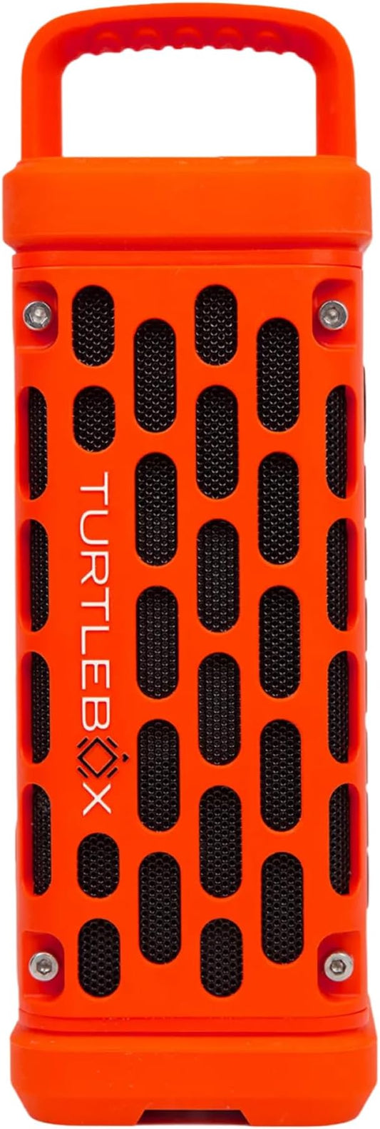 Turtlebox Ranger: Loud! Outdoor Portable Bluetooth 5.4 Speaker | Rugged, Waterproof, Ultra-Portable | Plays to 105db, Deep Bass, Shockproof, Unlimited Pairing for Full Stereo Experience, Orange
