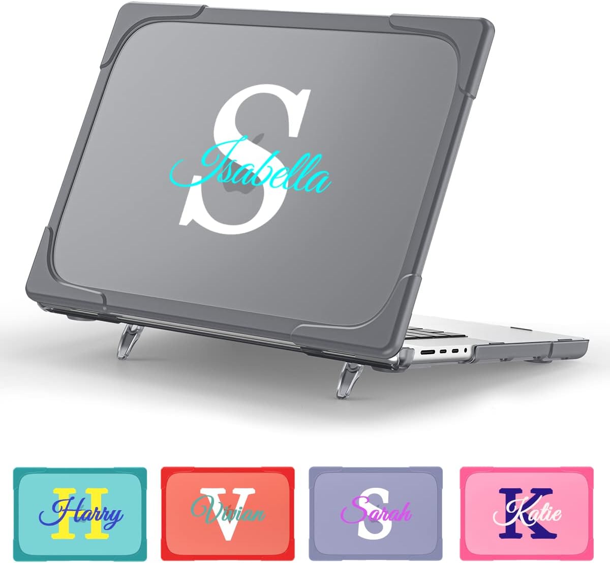 Batianda Customizable Case for New MacBook Pro 16 inch Case with M4 M3 M2 M1 Pro/Max Chip 2024 2023 2021 Release,Heavy Duty Shockproof Protective Hard Shell with Fold Kickstand & Keyboard Cover