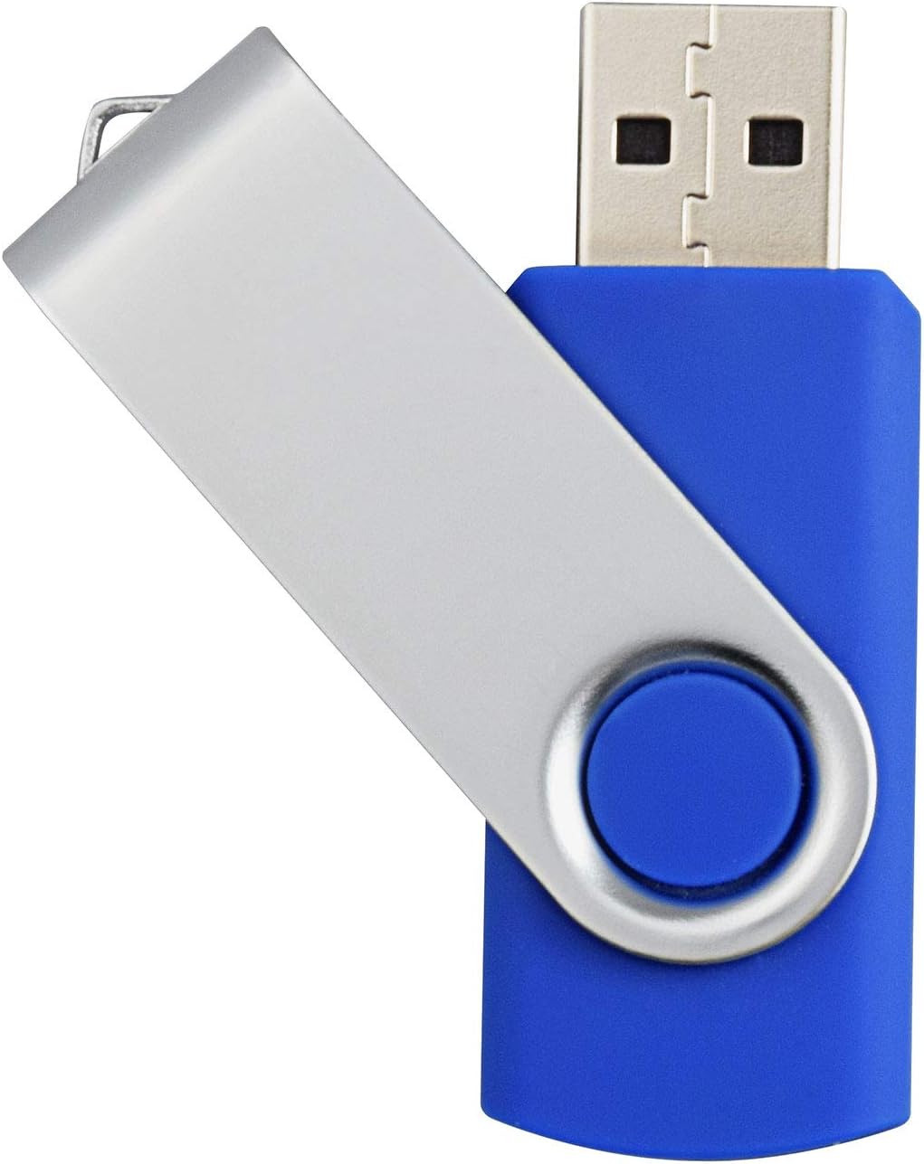 KOOTION 10 Pack 4 GB USB Flash Drive 4gb Flash Drives Keychain Thumb Drive Swivel Memory Stick Blue