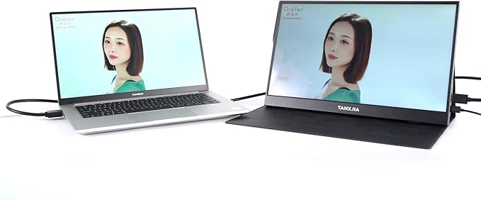 15.6 inch Portable Monitor|10-Point Touch Screen |FHD 1080P|IPS Anti-Glare Display, USB-C/HDMI Plug & Play|Compatible with Laptop, PC, Phone, PS5|Switch, Dual Monitor for Work & Gaming