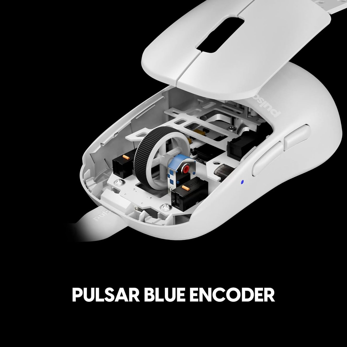 Pulsar Gaming Gears X2H Wired Gaming Mouse, Ultra Lightweight 1.8 oz (51g), Symmetrical, Optical Switch, 26000 DPI, Motion Sync, PAW3395 Sensor (Medium, Wired, White)
