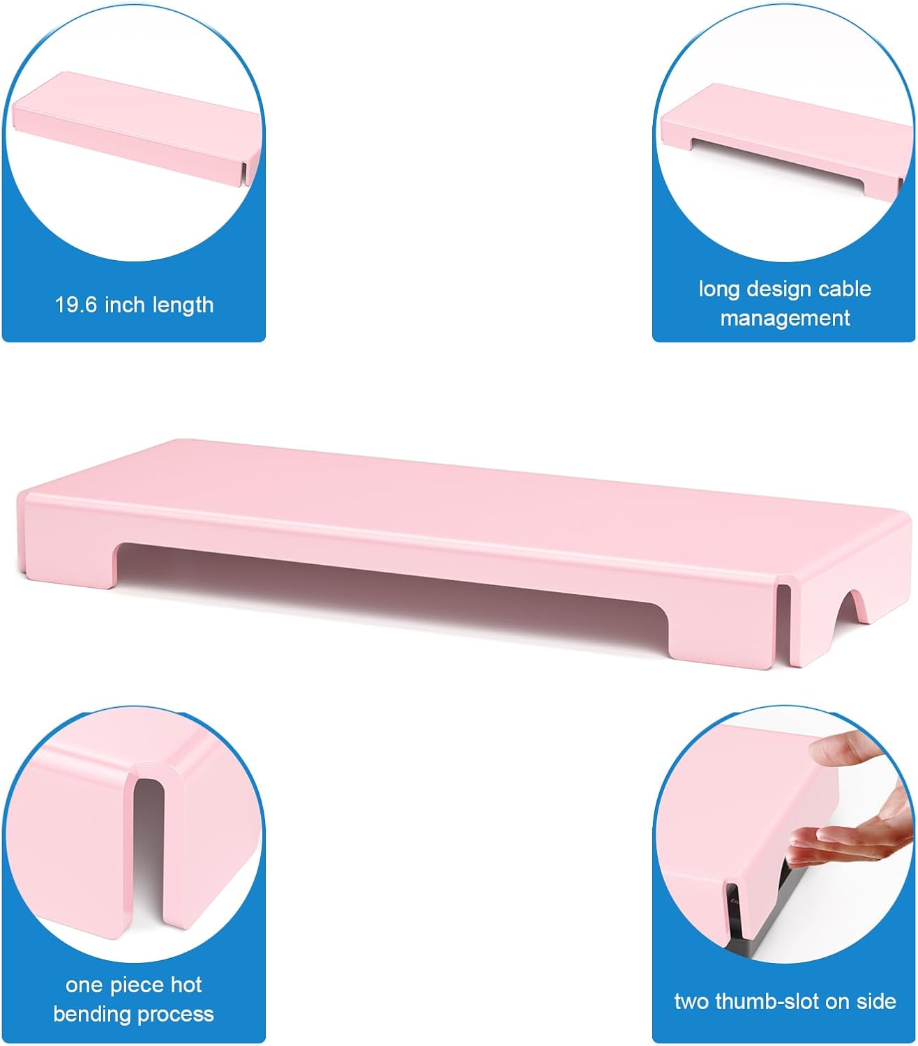 WINFFOR Acrylic Keyboard Cover Protector - Mechanical Keyboard Dust Cover Computer Keyboard Cover Keyboard Protector Fits 17'' Keyboard (Lightpink)