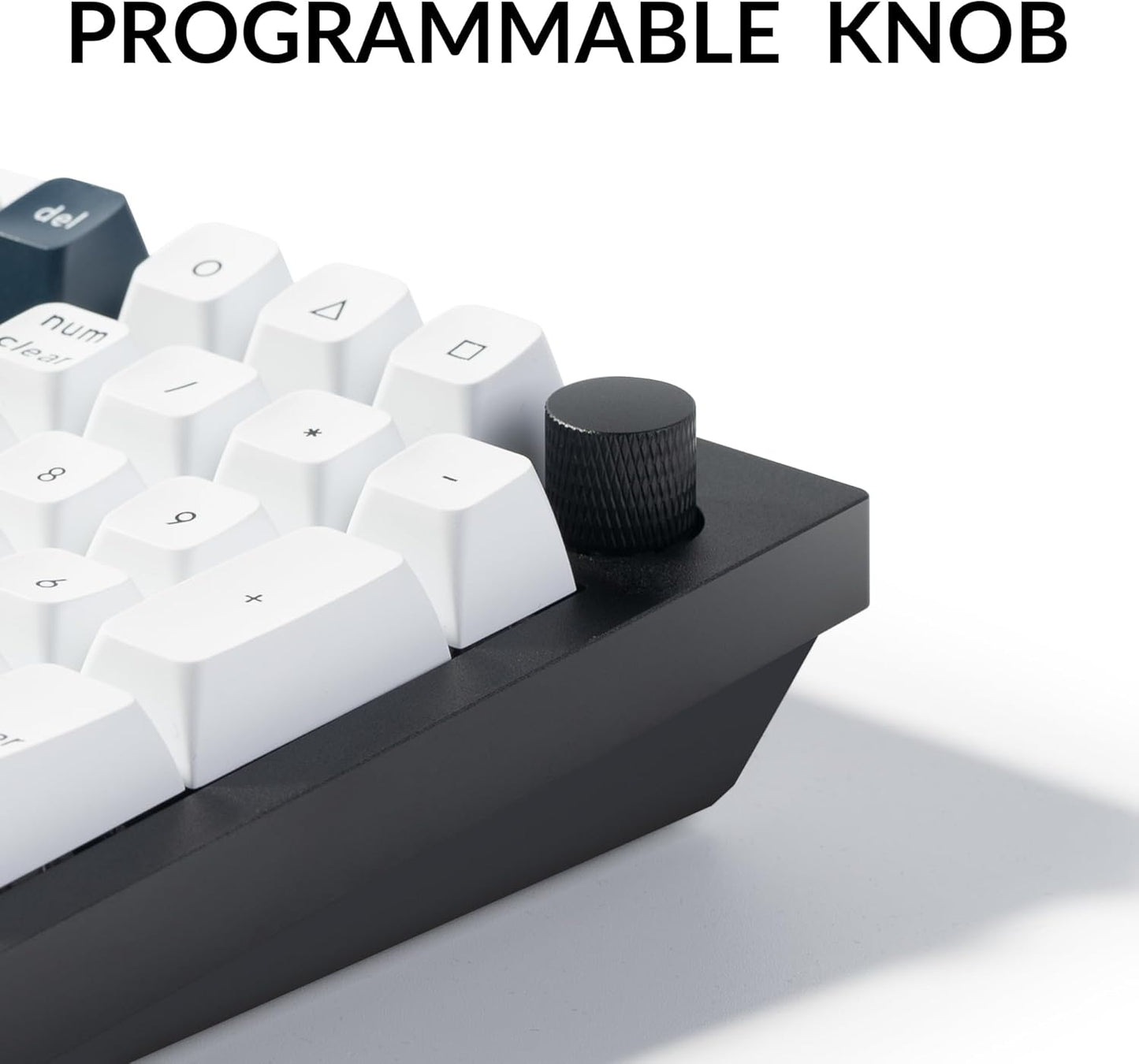 Keychron Q5 Max Wireless Custom Mechanical Keyboard, 2.4 GHz Bluetooth QMK Full Aluminum 96% Layout RGB with Hot-swappable Gateron Red Switch Compatible with Mac Windows Linux