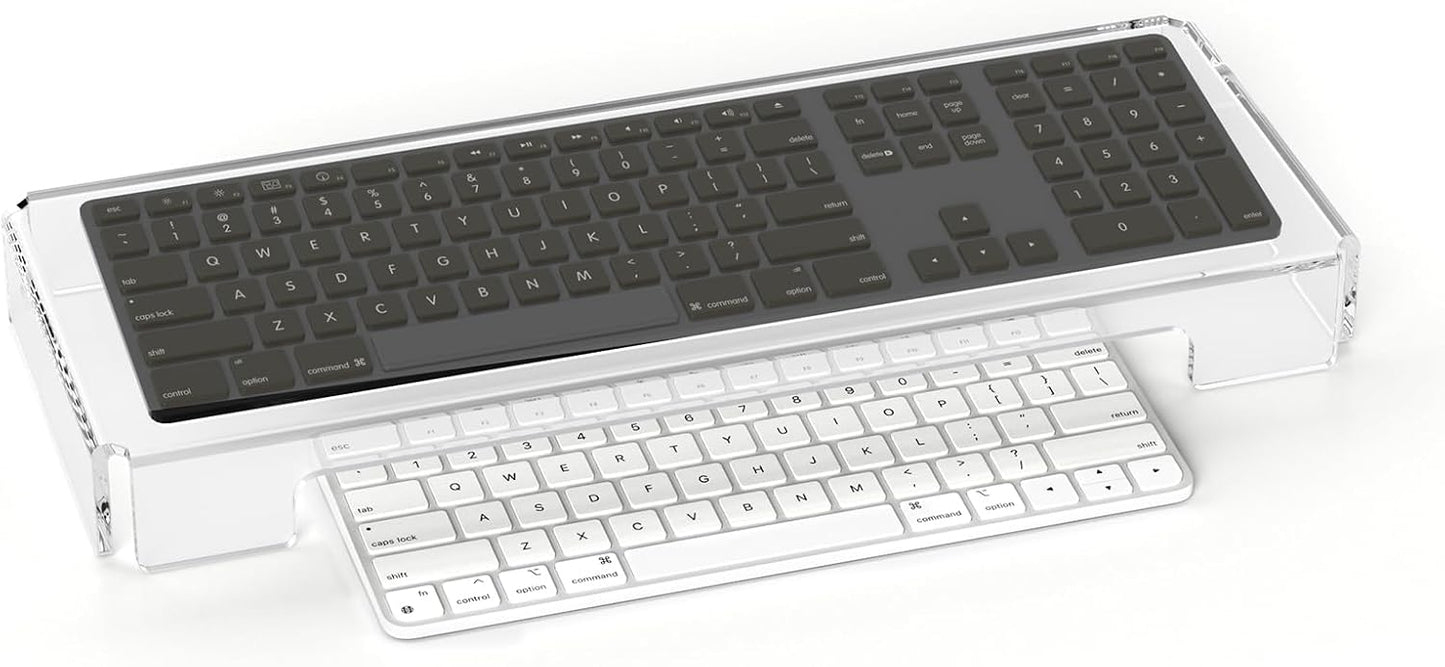 Acrylic Computer Keyboard Cover, Mechanical Keyboard Dust Cover PC Keyboard Cat Protector, Cat Keyboard Protector (2 Pack, Clear)