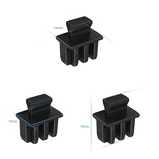 SFP SFP+ XFP Dust Covers Caps Suitable for Open Slot on Network Switch Silicone Type C 20pcs/Pack