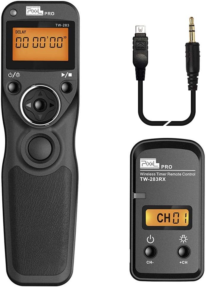 Pixel Wireless Shutter Release Cable Timer Remote Control TW-283 UC1 Compatible for Olympus Cameras
