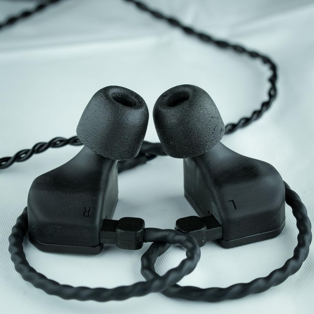 Comply 600 Core Series | Memory Foam Replacement IEM Ear Tips for Truthear, Sennheiser, Moondrop & More | Superior Noise Isolation, Ultimate Comfort, Secure Fit | TechDefender, Black, Small (3 Pairs)