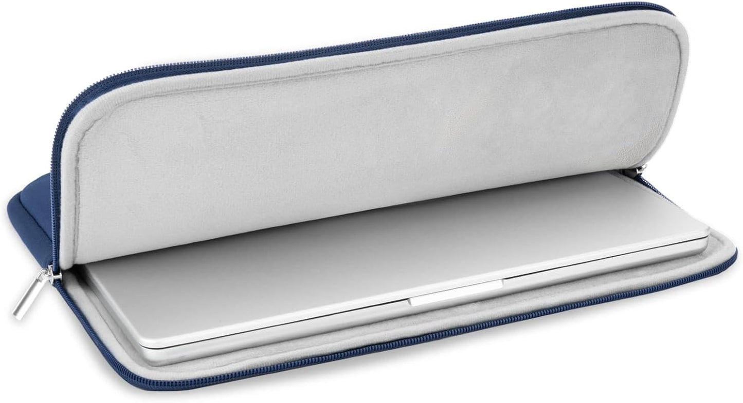 RAINYEAR 16 Inch Laptop Sleeve Protective Soft Case Padded Zipper Cover Specially Compatible with 16" MacBook Pro/Max M1 M2 M3 M4 A2141 A2485 A2780 A2991 A3403 A3186 (Navy Blue, Upgraded Version)