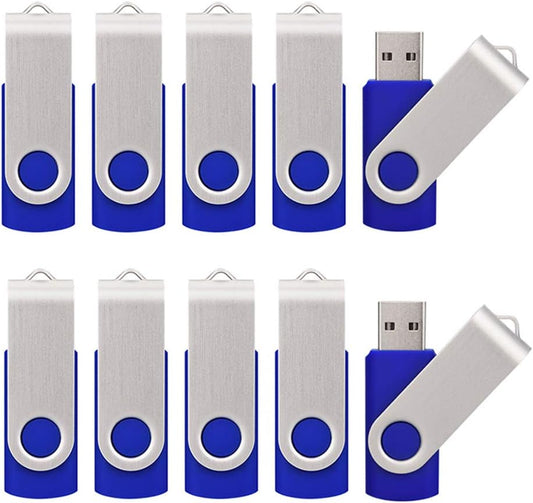 20 Pack 16GB USB Flash Drives - 2.0, Blue