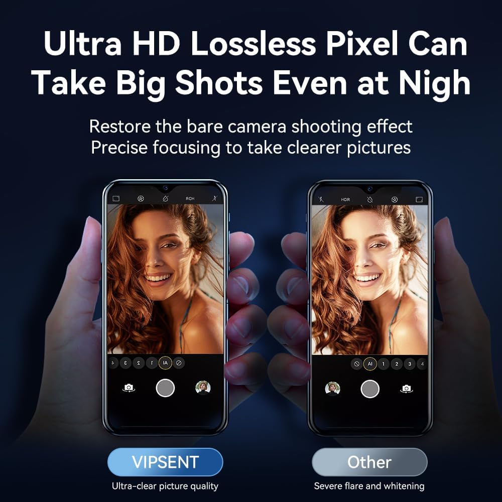 Camera Lens Protector for iPhone 16 6.1" / iPhone 16 plus 6.7",9H Tempered Glass，Ultra HD, Scratch Resistance Easy to Install，Case Friendly，[Does not Affect Night Shots] 3-Pack