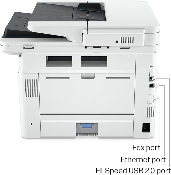 HP Laserjet Pro MFP 4101fdw Wireless Black & White All-in-One Laser Printer, Scanner, Copier, Fax, Best-for-Office (2Z619F)
