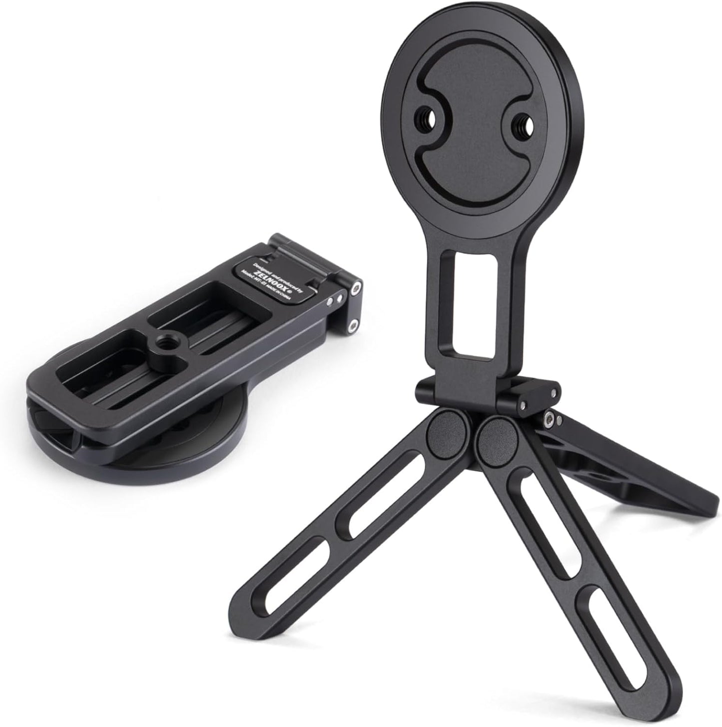 for MagSafe Pocket Tripod Stand – Magnetic Phone Stand for iPhone 16/15/14/13/12 Series | Adjustable Angle, 20 N52 Strong Magnets, Full Metal Build, Foldable & Mag Case Compatible