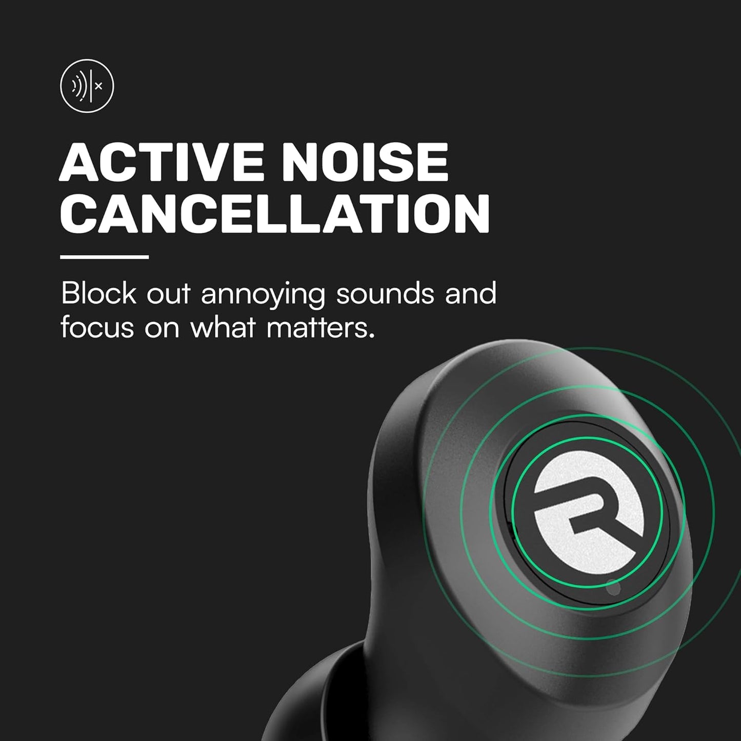 Raycon Everyday Earbuds Classic Bluetooth Wireless with Microphone - Stereo Sound, Active Noise Canceling, in-Ear Bluetooth Headset True Wireless Earbuds 32 Hours Playtime (Purple)