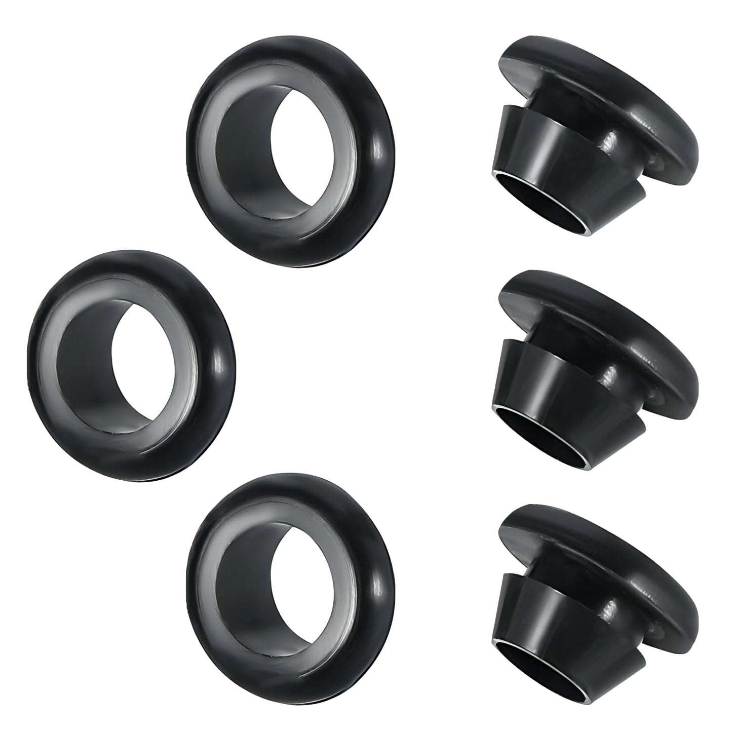 Qrity 20 PCS Rubber Grommets Cable Railing, Car Grommet, Cable Railing Protective Sleeves for Metal Posts, ID 20mm Mount Dia 25mm