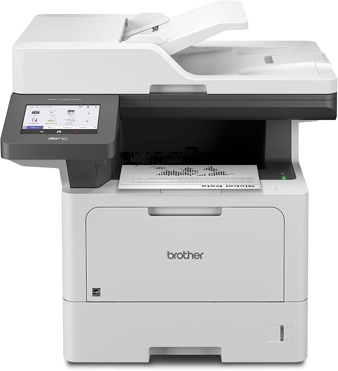 Brother MFC-L5915DW Monochrome Multifunction All-in-One Laser Printer, Wireless Networking, Mobile Printing & Scanning, Duplex Print, Copy & Scan, Amazon Dash Replenishment Ready (Renewed Premium)