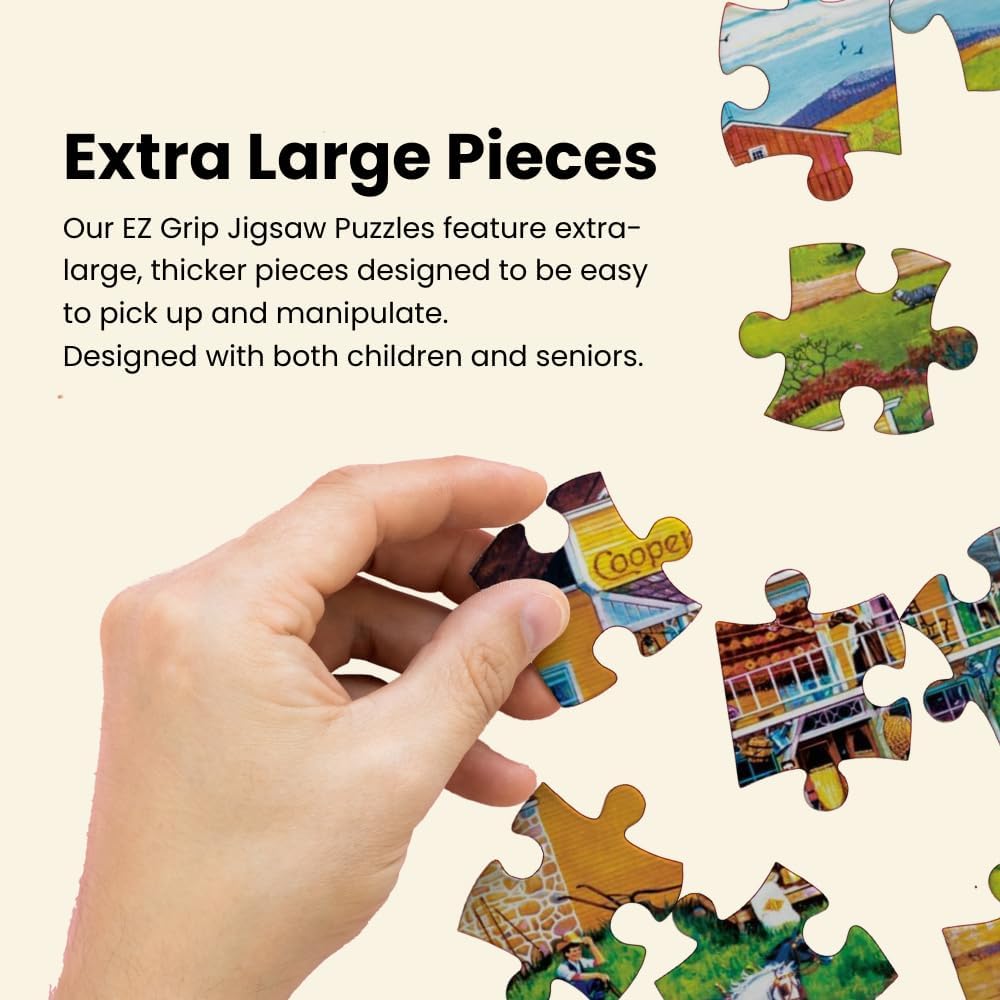 MasterPieces - 500 Piece Jigsaw Puzzle, Large EZ Grip Shapes, The Bird’s Nest, Fun for Adults, Seniors, Family, Kids, 19.25" x 26.75"