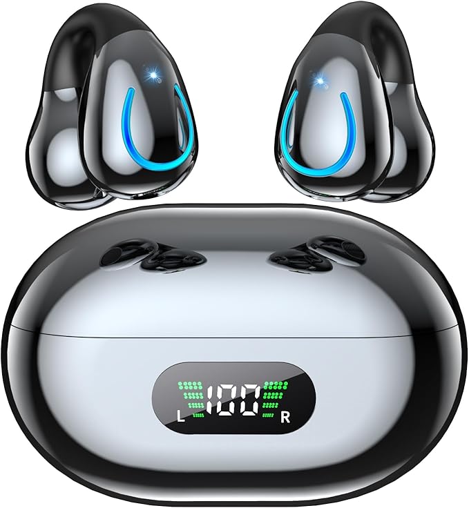 AI Translation Earbuds Real Time 144 Languages 60H Playtime Translator Ear Buds Audifonos Traductores Inglés Español Wireless Earphones Bluetooth Headphones for Travel Business Meeting