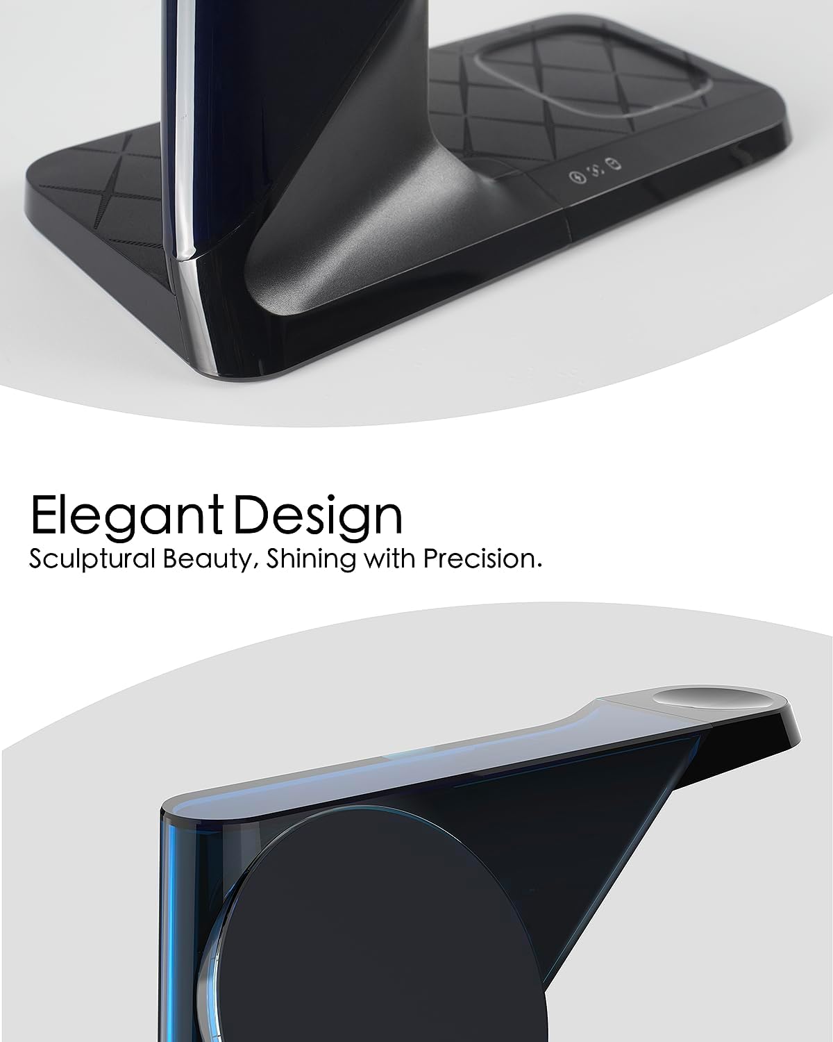 3 in 1 Charging Station for Apple Devices, Mag-Safe Charger Stand, Wireless Charger for iPhone 16/15/14/13/12 Series,& AirPods,& iWatch