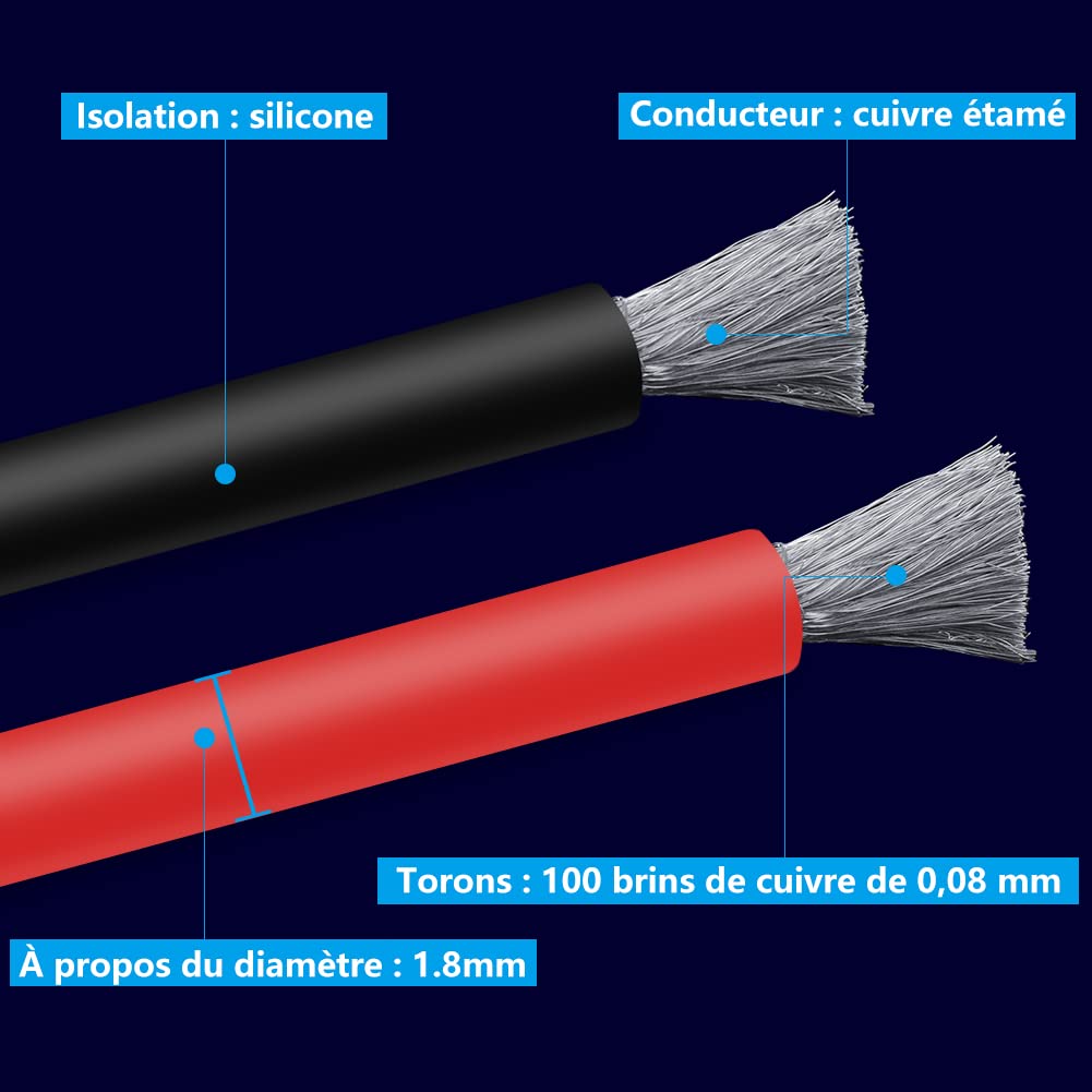 Fermerry 20 AWG Stranded Wire Spool 50ft Each 6 Colors Flexible 20 Gauge Silicone Hook up Wire Kit Electrical Tinned Copper Wire