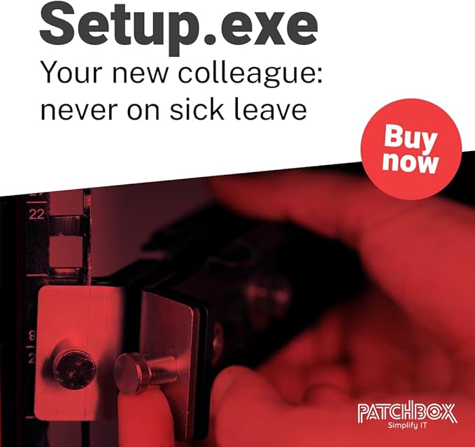 PATCHBOX Setup.exe 2 Installation Tool - Quick Mount for Patch Panel, Computer Cabinet, Server, Network Racks and Laptops - Compatible with 19” Rails, Square and Threaded Holes - Supports 50kg/100lb
