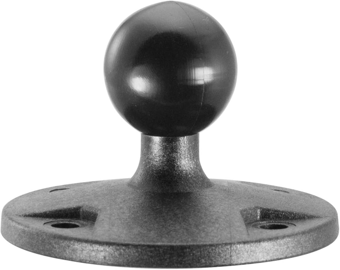 iBOLT 25mm / 1 inch Composite AMPS Round Adapter Plate for Industry Standard Dual Ball Socket mounting arms 23528