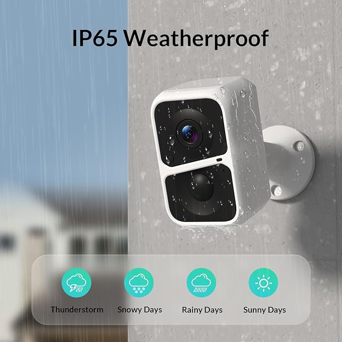 Vicohome 2K Battery-Powered WiFi Security Camera, Outdoor/Indoor with AI Motion Detection, Full Color Night Vision, 2-Way Audio, Spotlight & Siren, SD/Cloud Storage(32G Card Included)