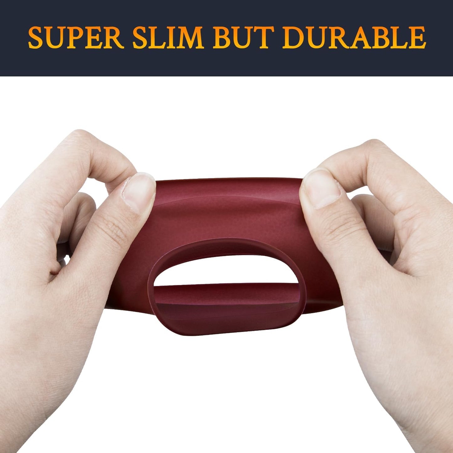 SOULWIT Silicone Ear Pads Cover Protector for Bose QuietComfort QC15 QC25 QC2 QC35 QC45/Ae2 Ae2i Ae2w/SoundTrue & SoundLink AE Headphones Cushions, Sweatproof, Easily Washable - Burgundy